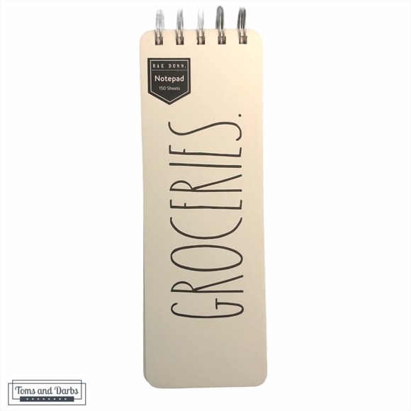 Rae Dunn GROCERIES 150 Sheet Note Pad - Picture 1 of 2